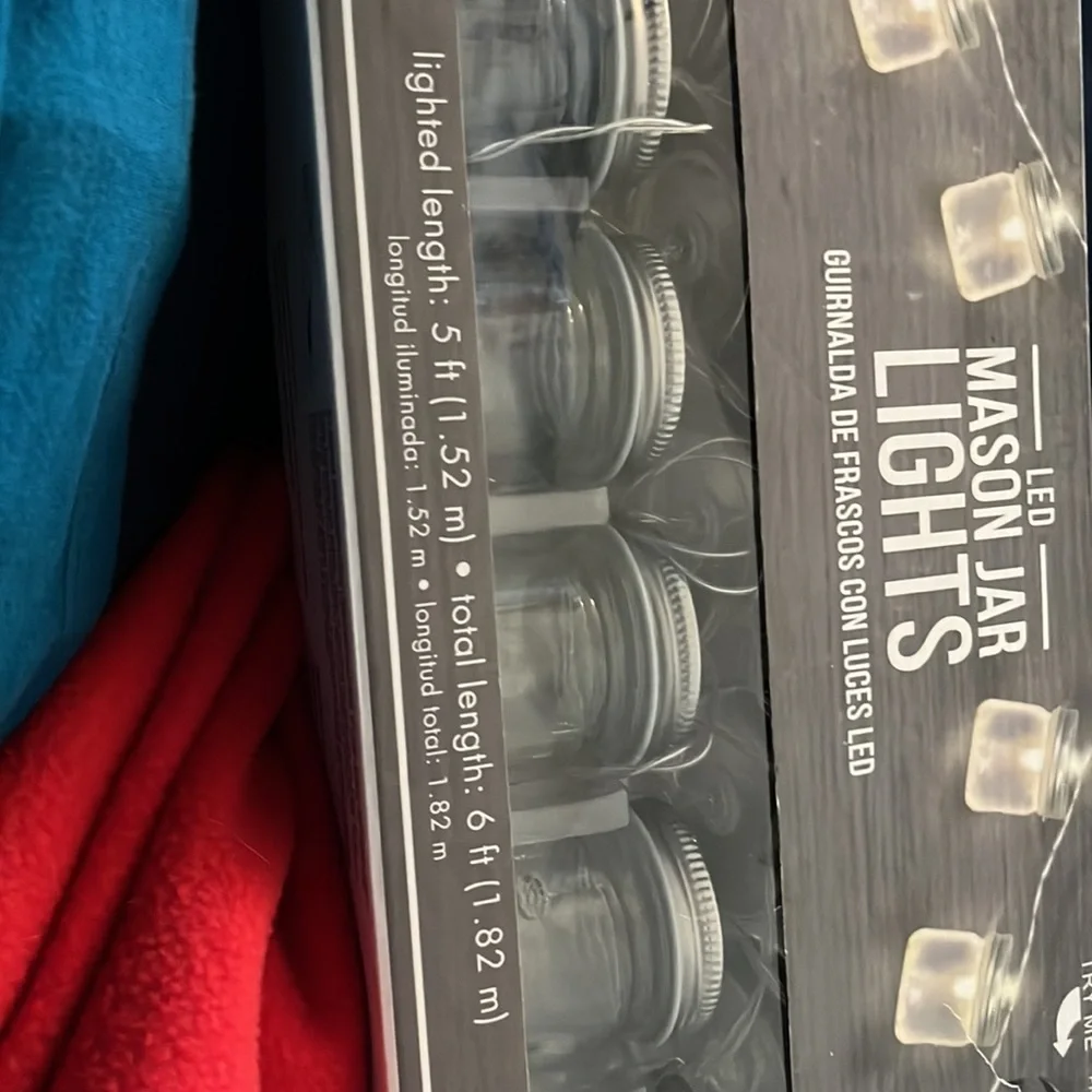 2 5 foot lighted mason jar lights battery operated